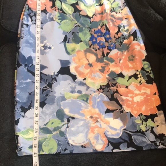 Danny and Nicole Floral Lace Trim Bell Sleeves Off Shoulder Sheath Dress-14 - Picture 12 of 14